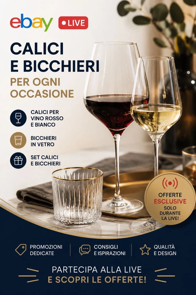 Calici da Vino e Bicchieri in Vetro: Offerte Speciali