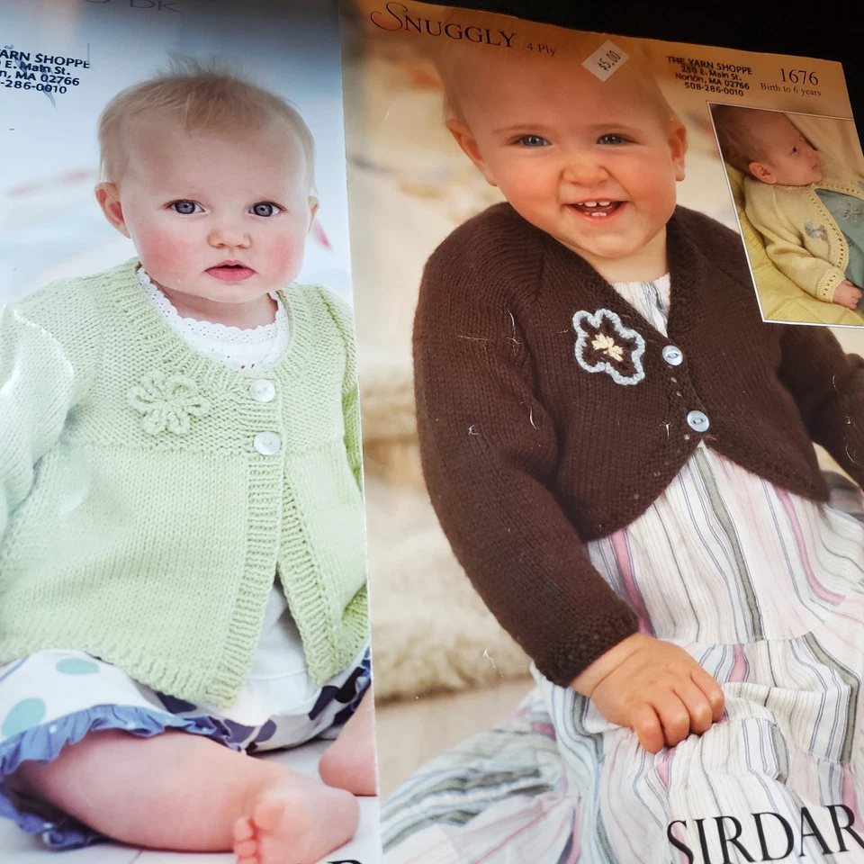 Sirdar Knitting Books Snuggly DK Yarn Premature Baby to 7 yr Old Child LOT of 5 - Image 3 of 4