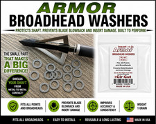 STEEL POINT LOCKS Arrow WASHERS BROADHEAD PROTECT INSERTS FROM BLADES Archery