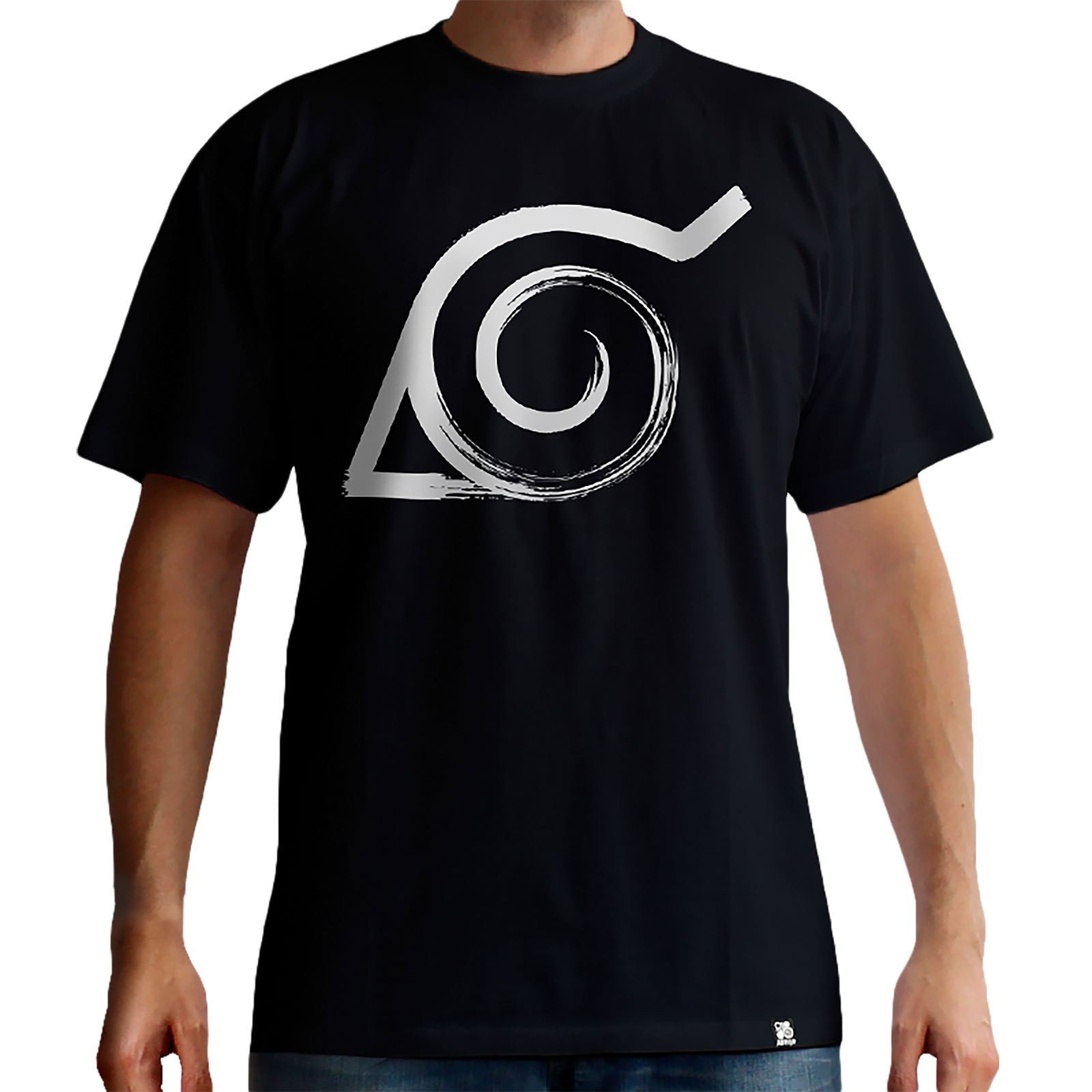 Футболка Naruto Shippuden - Konoha Черная XL Черный