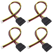 PH 2.0mm 4Pin to 15Pin HDD SATA Power Cable Adapter Cable SATA15Pin Female to 4P