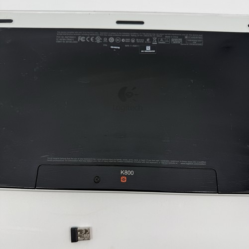 Logitech K800 Illuminated Lit Up Wireless Keyboard W/USB Dongle Tested Y-R0011 - 第 12/22 張圖片