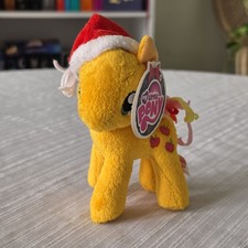 Funrise My Little Pony Holiday Applejack Plush Santa Hat Christmas