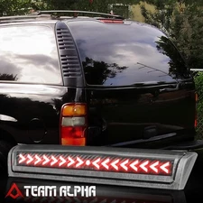 Fits 2000-2006 Suburban/Tahoe [CHASING ARROW] Carbon LED Third 3rd Brake Light
