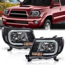Lhrh Headlights For 2005- 2009 2010 2011 Toyota Tacoma Led Tube Halo Projector Lhrh Headlights For 2005- 2009 2010 2011 Toyota Tacoma Led Tube Halo Projector