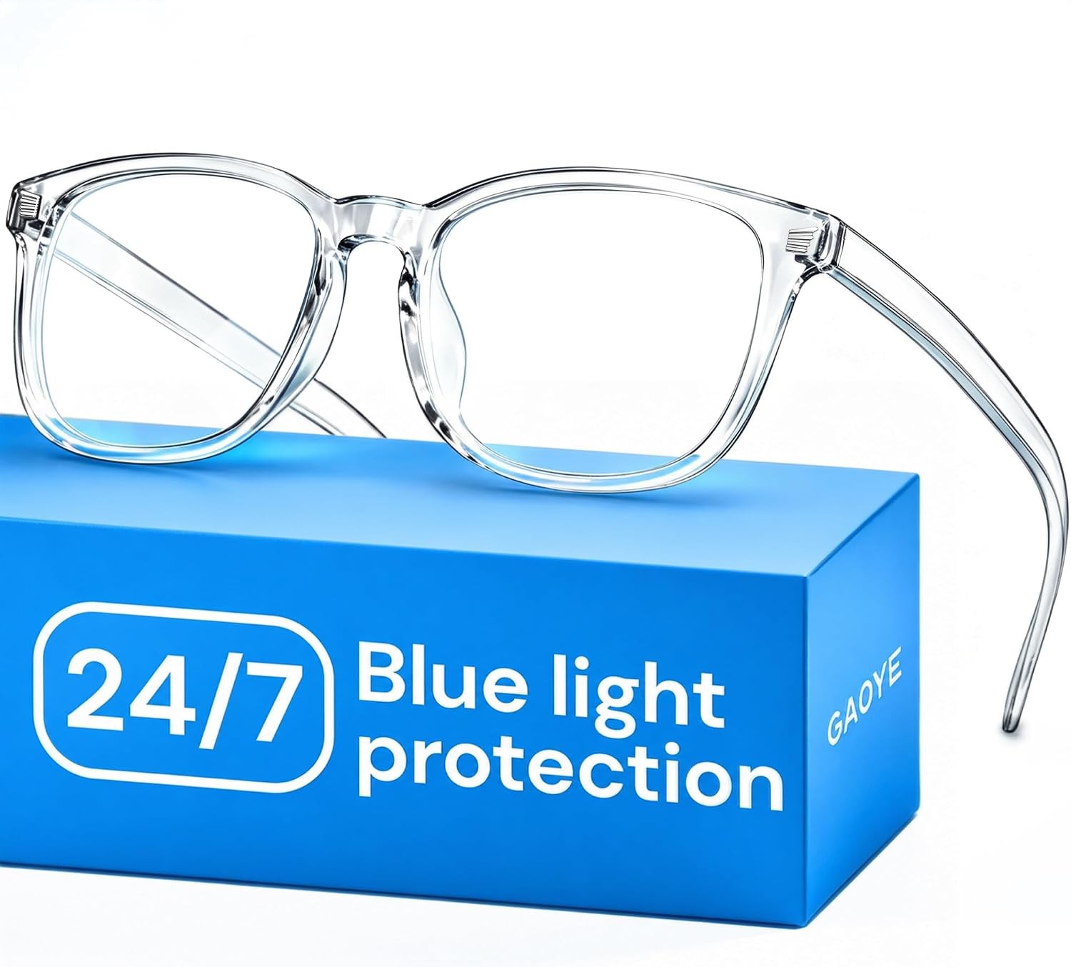 Blue Light Blocking Glasses Clear UV400 Computer Gaming Eyewear Frames Men