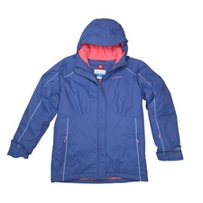 Columbia Girls Large Omni-Heat Hooded Winter Jacket Waterproof Grow Sleeves