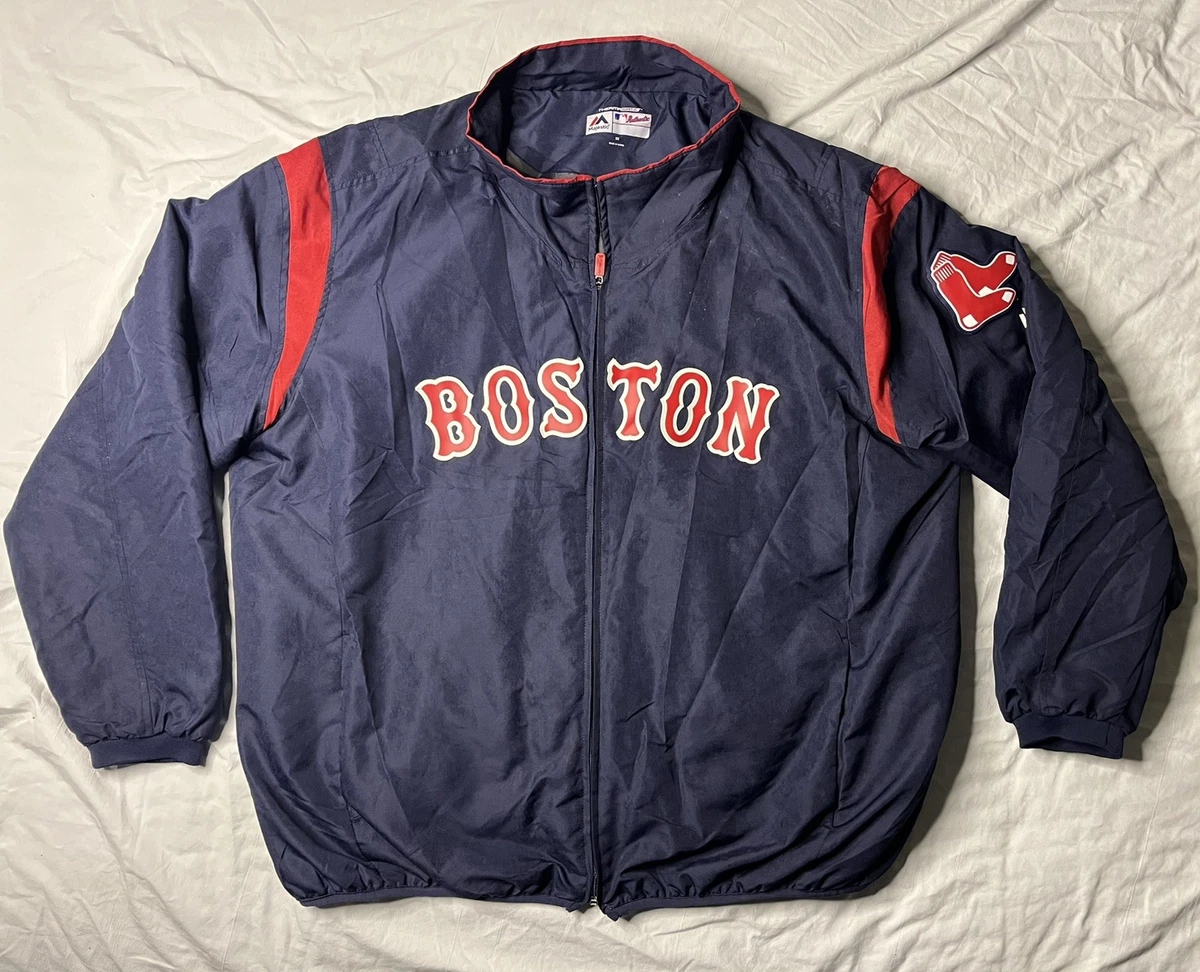 White Vintage MLB Boston Red Sox Satin Jacket | LA Jacket
