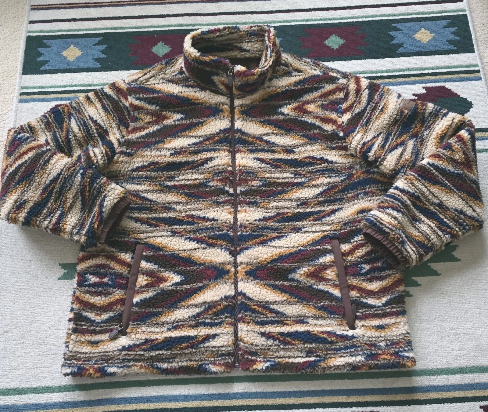 Ariat Jacket Men XXL Chimayo Fleece Jacket Full Zip Aztec Southwestern Rodeo
Opens in a new window o