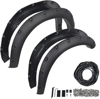 Fender Flares Modified 4Pcs Matte Black Compatible with Dodge Ram 2500 3500 2019