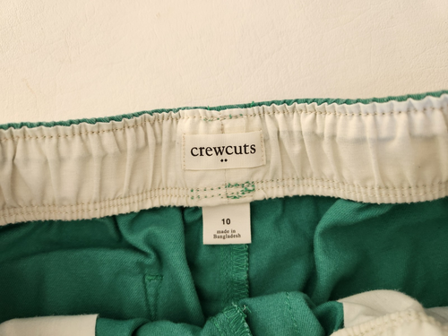 NEW Lot 2 J.Crew CrewCuts Dock Shorts Elastic Waist Blue Pockets Boys Size 10 - Picture 5 of 11