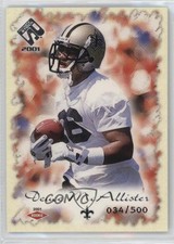 2001 Pacific Private Stock 34/500 Deuce McAllister #140 sq1