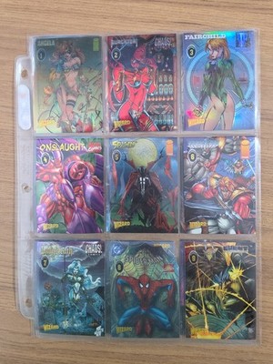 Wizard Magazine 18 Chrome Card Set Marvel Comic Chromium