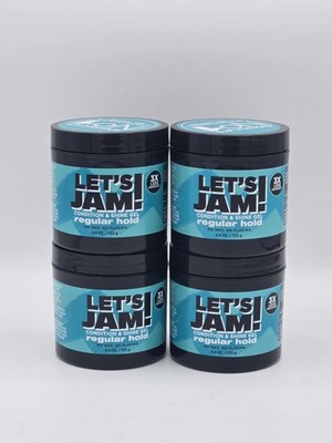 Lets Jam Conditioning & Shine Gel- Regular Hold- No Wax No Flaking- 4 Pack 