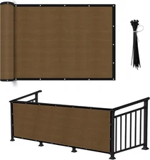 Shatex Privacy Screen Privacy Fence Screen 5x50ft Brown,Outdoor Heavy Duty 90...