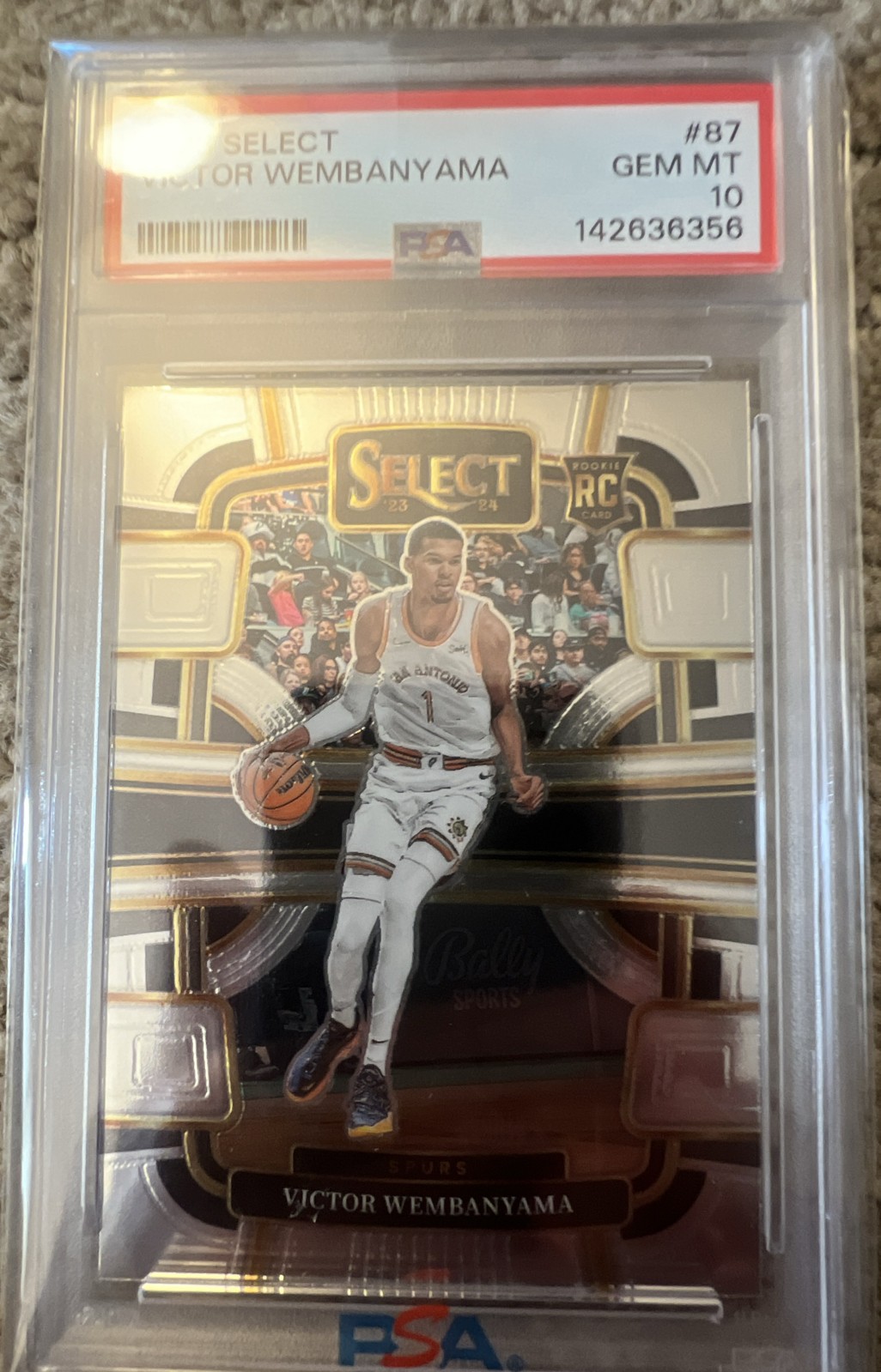 2023-24 Panini Select - Concourse Victor Wembanyama #87 (RC) PSA 10