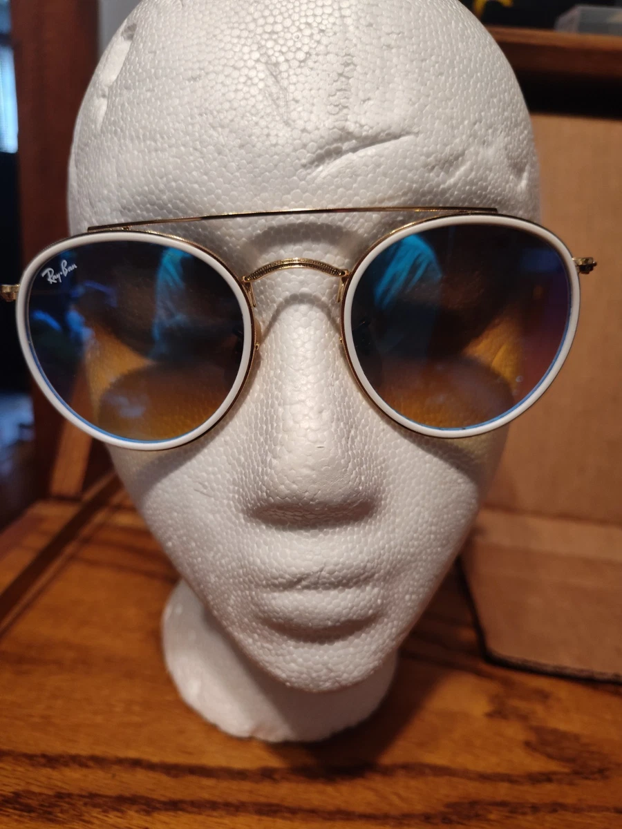Ray-Ban White Round Sunglasses for Men for sale | eBay
