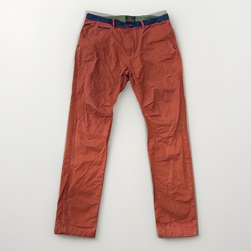 Pantalon chino homme Scotch & Soda 34X30 orange avec bordure en jean bleu double genou boulanger - Photo 1/20