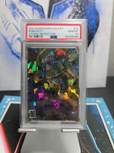 2021 topps star wars galaxy Boba Fett /150 Atomic Gem Mint 10