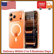 17 Pro Max Case Clear [Anti-Yellowing][Military-Grade Protection]