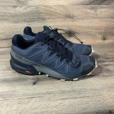 Salomon Speedcross 5 GTX Mens 9 Blue Gore-Tex Trail Running Shoes