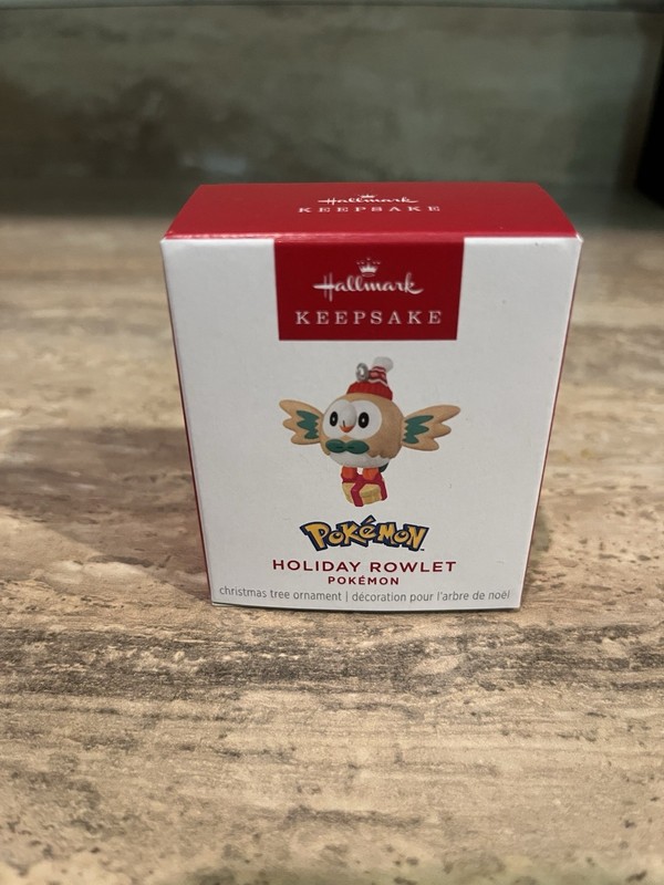 2025 Mini Hallmark Keepsake Pokemon Miniature Ornament Holiday Rowlet NIB