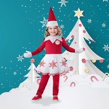 Fun World The Elf on the Shelf Toddler Girl Elf Christmas Costume - Small