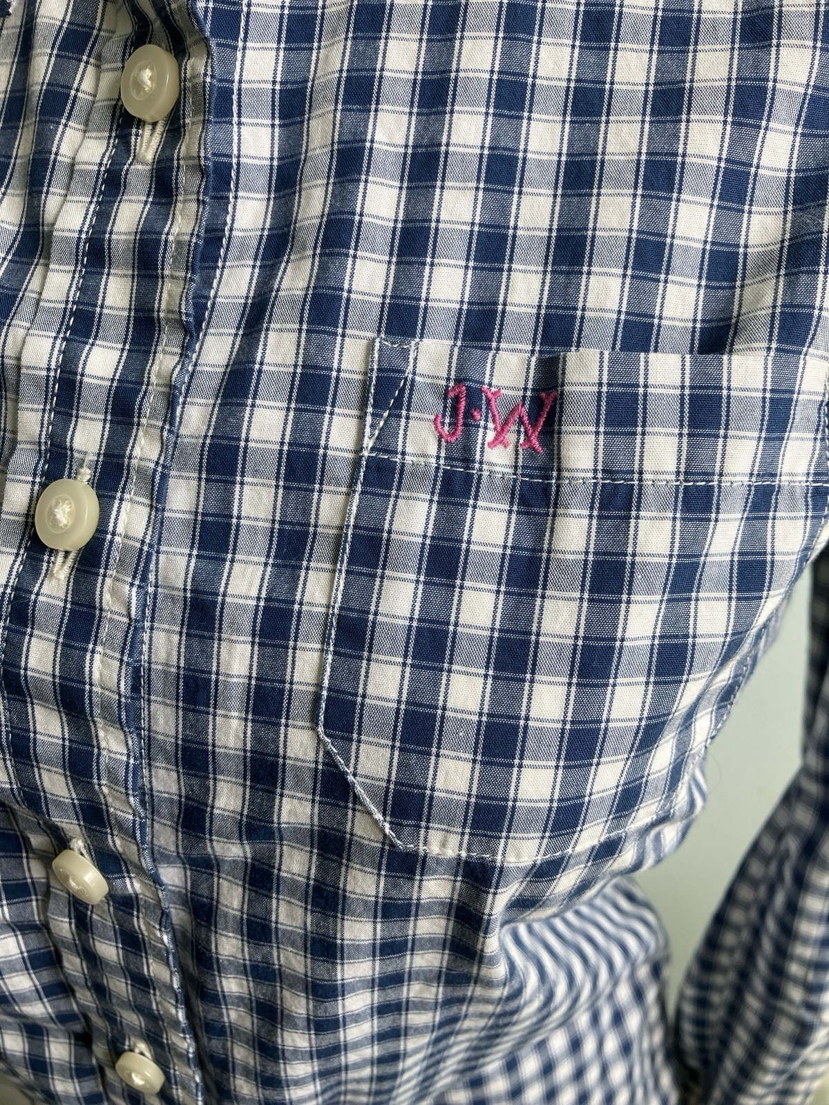 Jack Willis Gingham Buttonfront Shirt Dark Blue A… - image 5