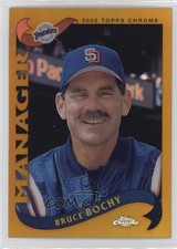 2002 Topps Chrome Gold Refractor Bruce Bochy #277 k4s