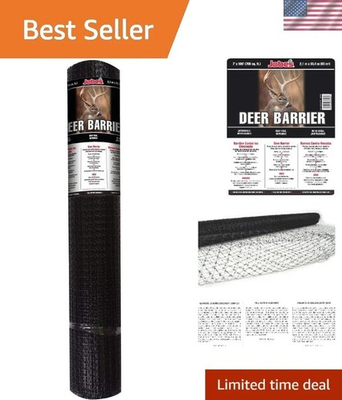 #ad Jobes Jobe’s LG400171 Deer Barrier Fencing 7 ft x 100 ft Black $151.09