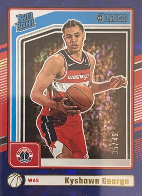 2024 Donruss #225 Kyshawn George Checkerboard /49