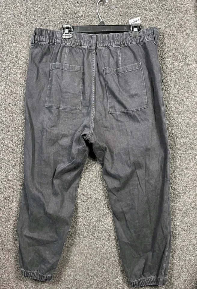 Gap Utility Jogger Pants Womens Size XL Black Denim High Rise NEW - Image 2 of 4