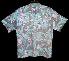 Size XXL The Men's Store at Sears Vintage Hawaiian Aloha Shirt Reverse Cotton