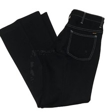 Vintage 80s Farah Mens Time Out West Blue Polyester Pants USA Made 29x31