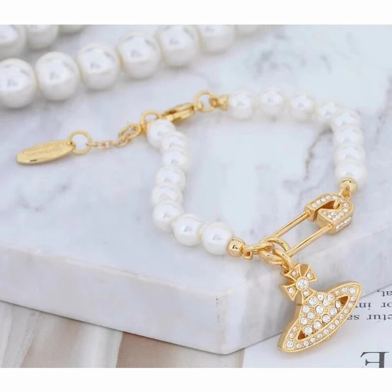 Vivienne Westwood Bracelets Lucrece Pearl 925 Silver