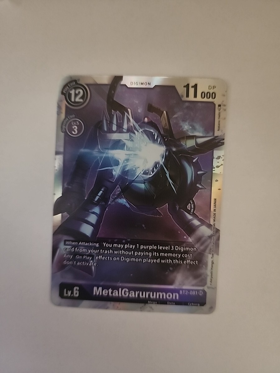MetalGarurumon BT2-081 Digimon Card Game Super Rare Holo | eBay