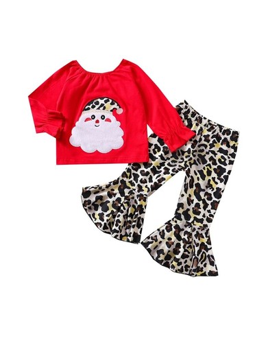 NEW Boutique Christmas Santa Leopard 