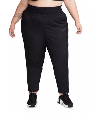 Nike Womens Plus Size Dri-Fit One Ultra High Waisted Sweatpants Black New