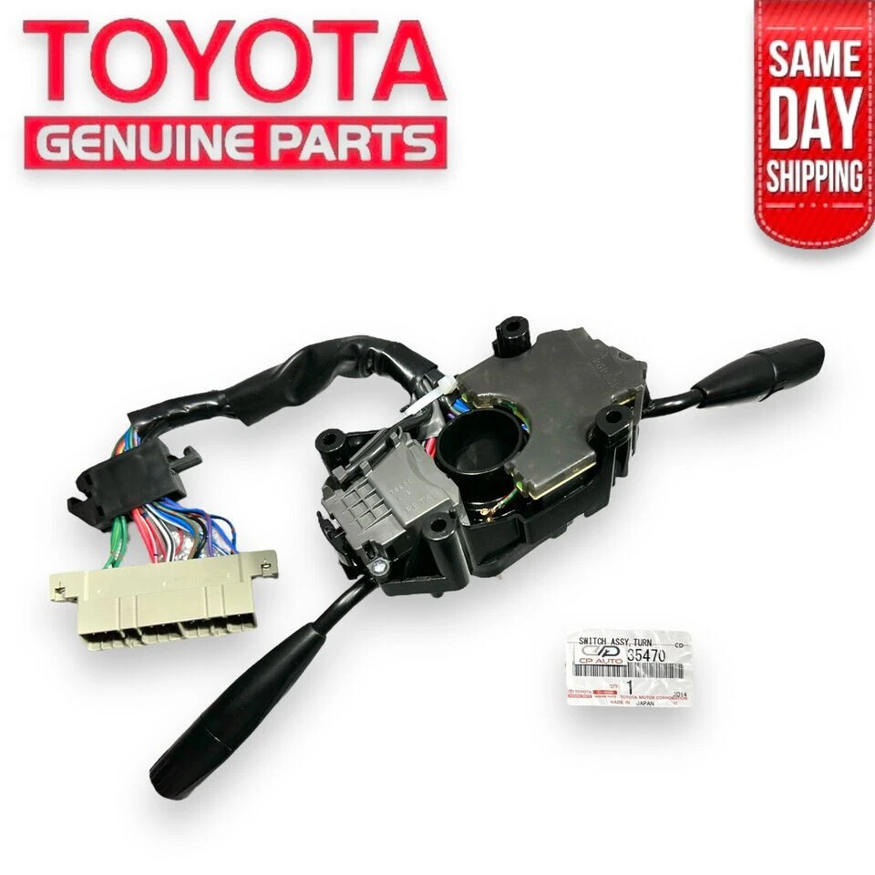 90-95 TOYOTA PICKUP COLUMNA DE DIRECCIÓN INTERMITENTE INTERRUPTOR DE FAROS OEM NUEVO Foto 4 de 4