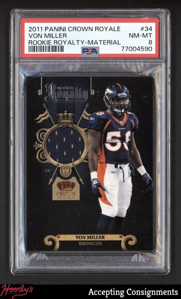 Von Miller Panini Crown Royale Rookie Royalty #34 Material