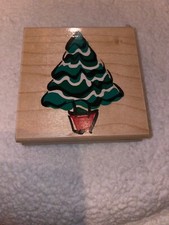 Rubber Stampede Pine Tree Duet Rubber Stamp Z916H Posh Impressions
