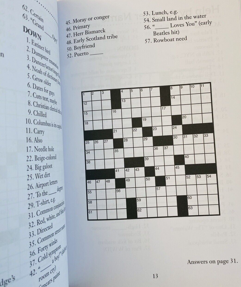 Brain Games To Go Books Booklets Crossword Puzzles Word Games Lot of 4