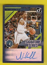 2019-20 Donruss Signature Series SS-NVL Noah Vonleh Auto Timberwolves