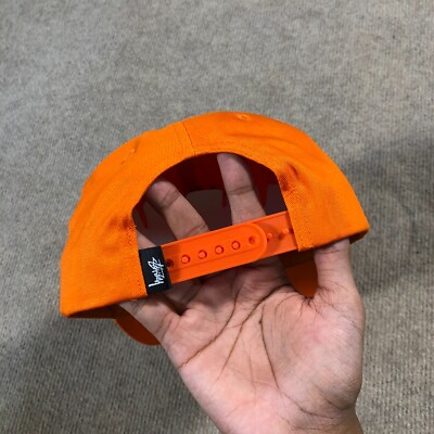 Stussy Stock 8 Ball Low Pro Cap Hat Orange BNWT | eBay