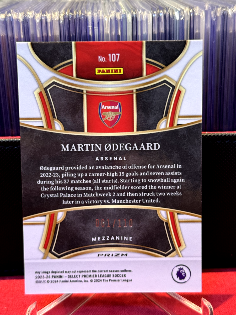 2023-24 Panini Select Martin Odegaard Blue Camo Arsenal