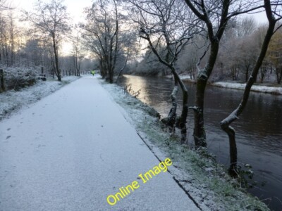 Foto 6x4 Schnee entlang der Autobahn zum Gesundheitspfad, Mullaghmore An Oghmagh H c2014