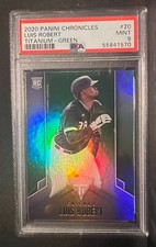 2020 Panini Chronicles Titanium #20 Luis Robert PSA 9 Green RC Rookie White Sox