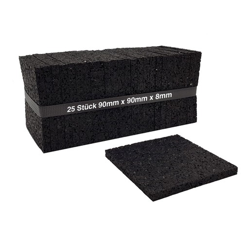 25 piezas almohadilla de terraza de 8 mm almohadillas de terraza gránulos de goma almohadillas de protección de construcción, almohadillas - Imagen 1 de 5