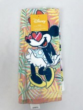 Disney Mickey Minnie Mouse Kitchen Towels Summer Tropical 2pc Set