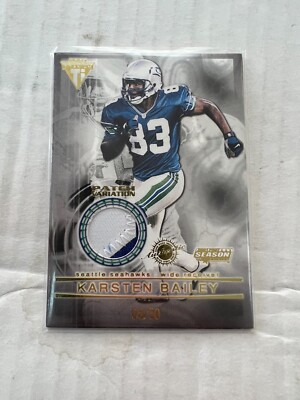 Karsten Bailey 2001 Pacific Private Stock Titanium Patch #87 #08/50 NrMt